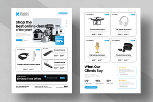 Modern Ecommerce Product Catalog, a Flyer Template by MightyDesign