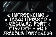 Fredals - Experimental Font, a Sans Serif Font by tebaltipislab (Thumbnail 3 of 10)