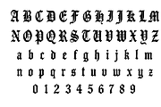 Gothic Blackletter Font, a Blackletter Font by elfy creative (Thumbnail 7 of 7)
