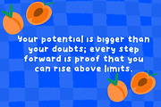 Tasty Apricots - handdrawn cute font, a Handwritten Font by Ashiya Pixel (Thumbnail 5 of 12)
