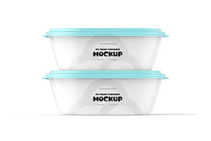 Ice Cream Container Box Mockup