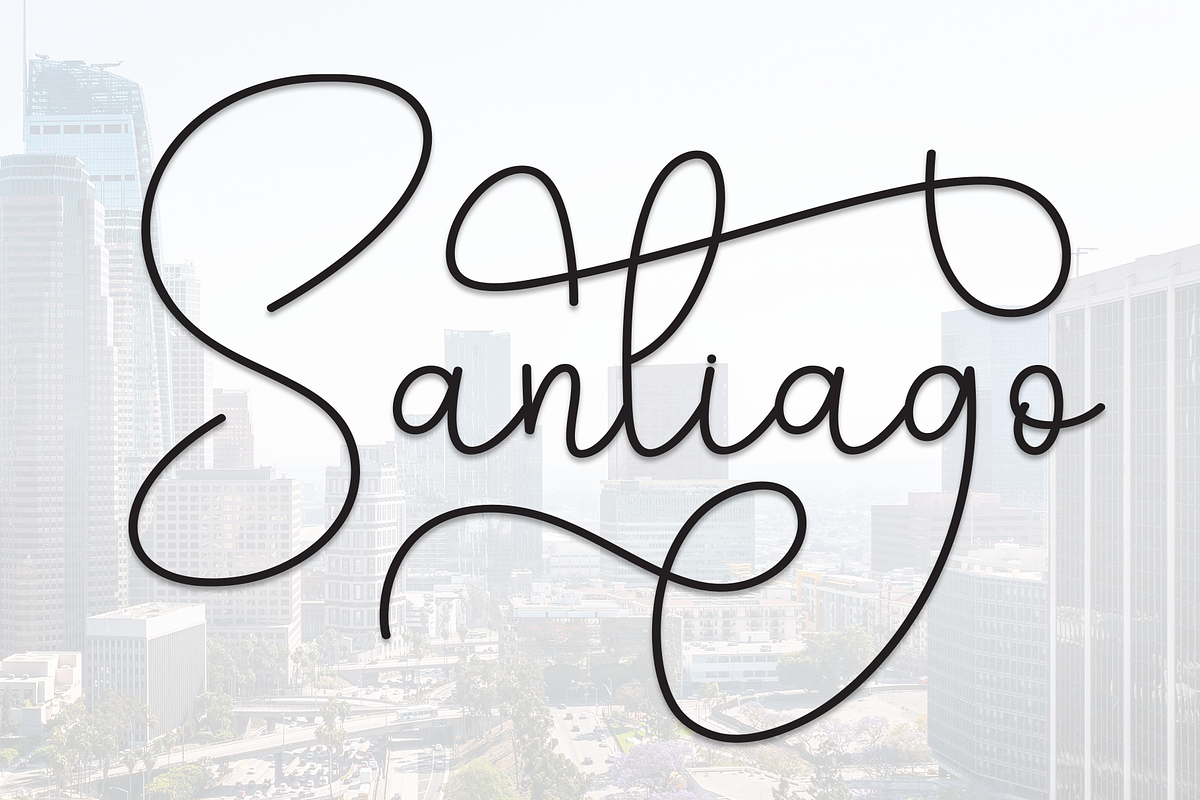 Santiago | Script Font, a Handwritten Font by Scratchones (Photo 1 of 9)