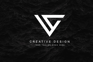 Minimal Letter VC Logo Design