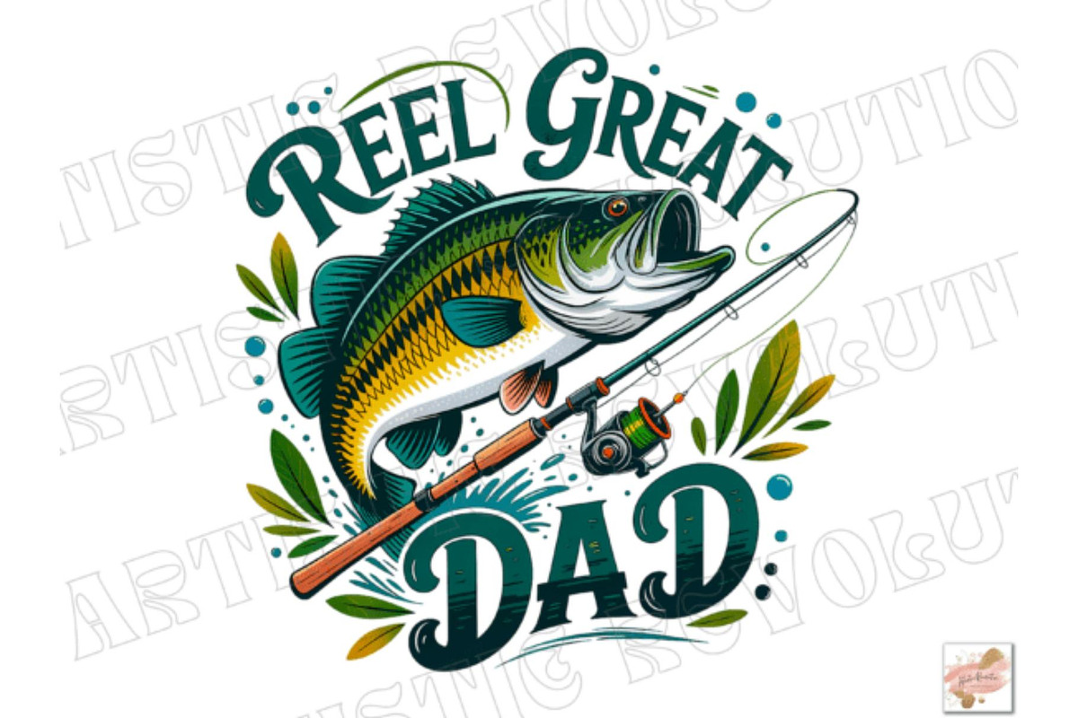 Retro Reel Great Dad PNG, an Object Graphic by Akrinity Digital (Photo 4 of 4)