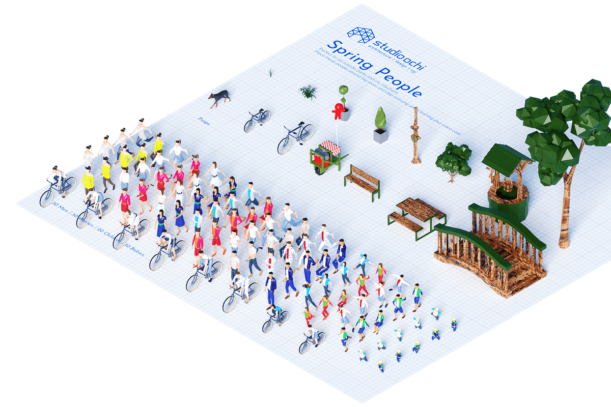 Spring People, a Characters & Person 3D Model by Studio Ochi (Photo 2 of 12)