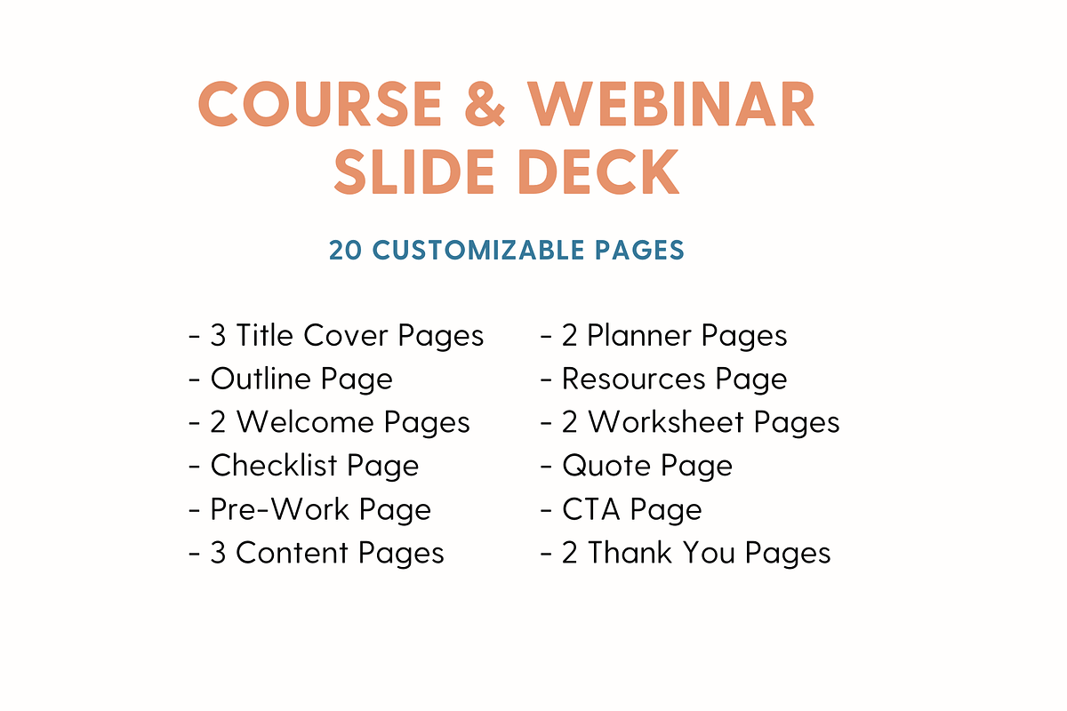 Course & Webinar Workbook | Canva, a Presentation Template by The Template Lounge (Photo 6 of 8)