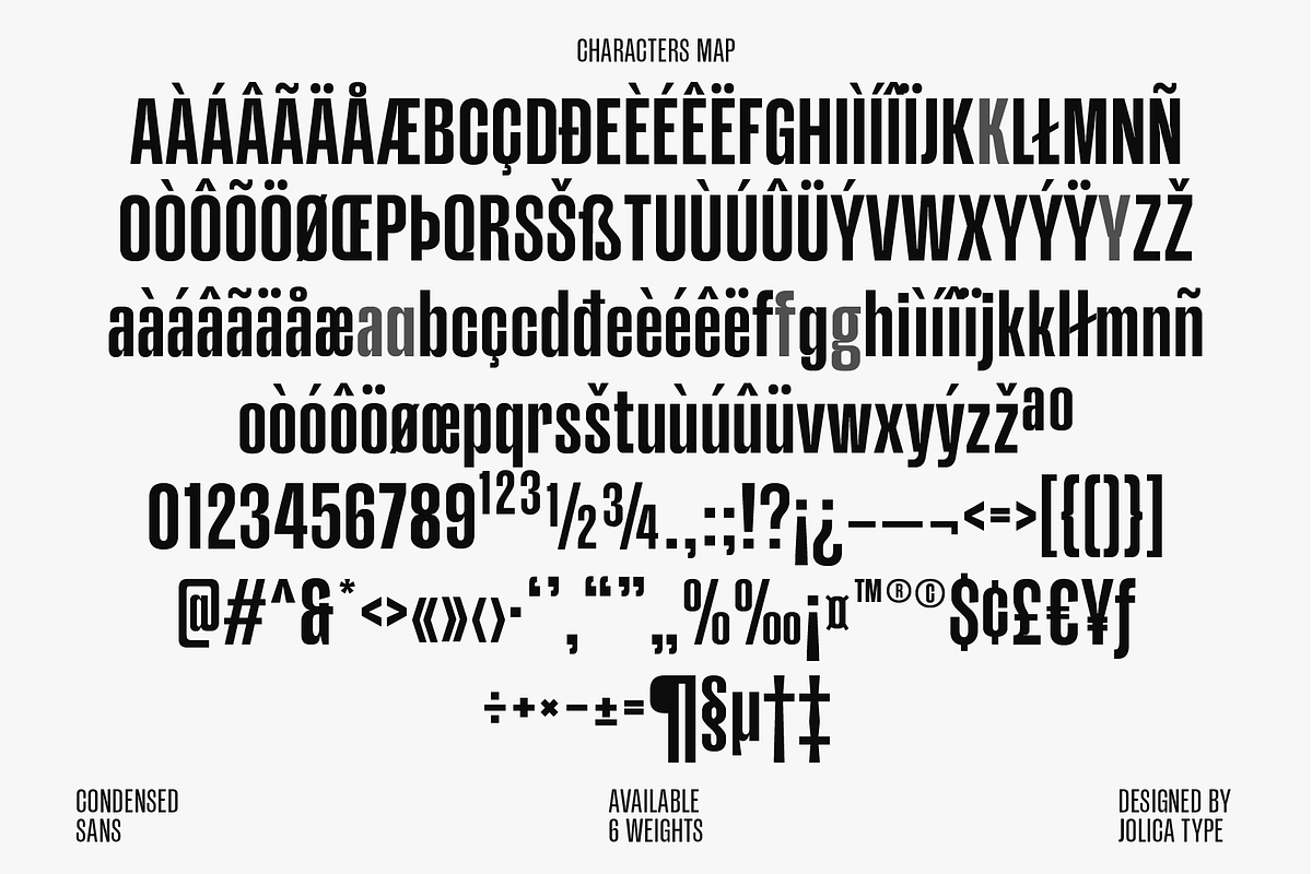 Merca | Condensed Sans, a Sans Serif Font by Jolicia Type (Photo 13 of 14)
