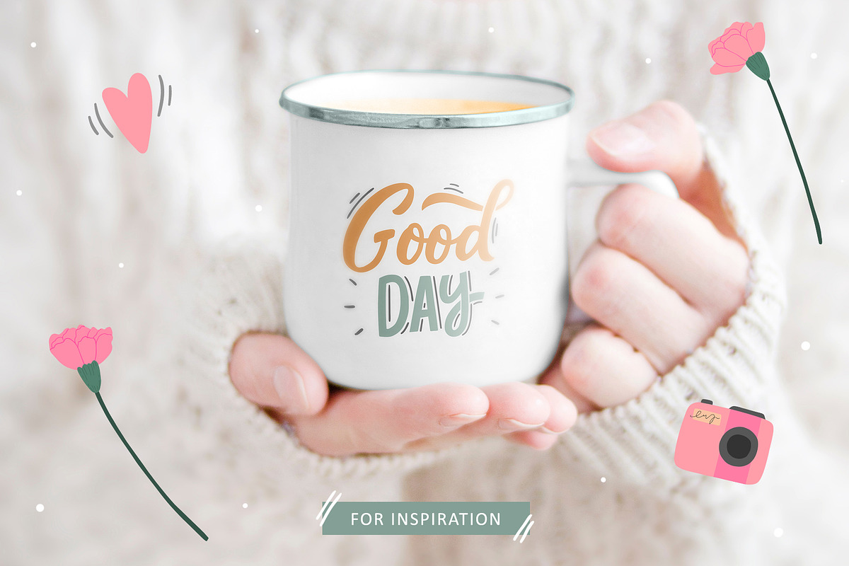 Spring elements, patterns, lettering, a Decorative Illustration by hanifa_design (Photo 4 of 8)