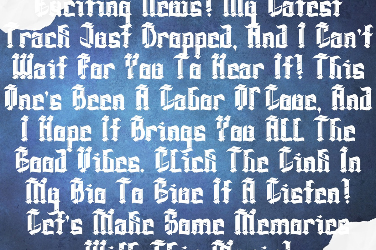 Astraid Stonks - Gothic Blackletter, a Blackletter Font by Dhabee (Photo 16 of 16)