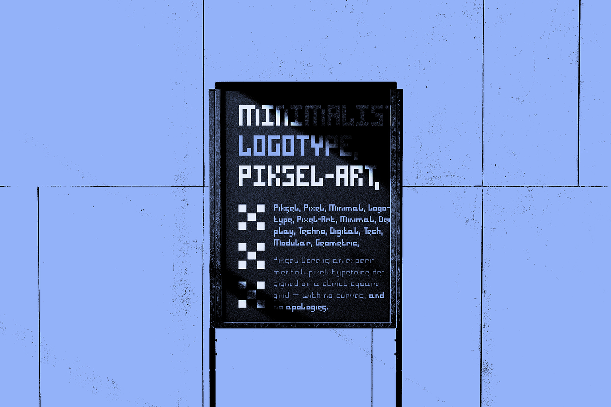 Piksel Core Font Family, a Sans Serif Font by Fontsphere (Photo 8 of 9)