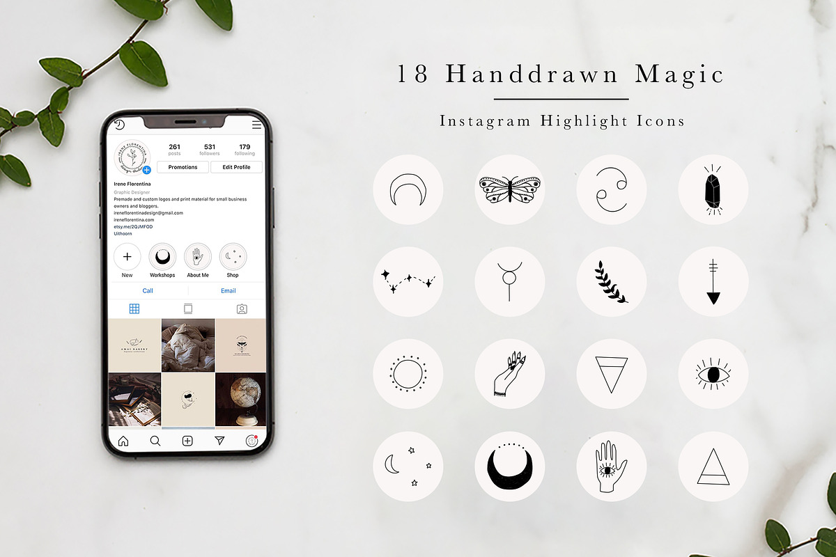 Instagram Highlight Icons Magic, a Social Media Template by Irene Florentina Design (Photo 1 of 4)