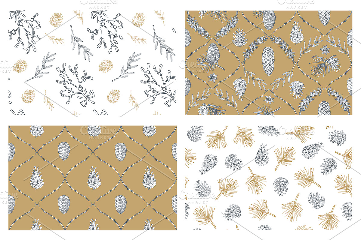 Christmas hand drawn set, a Decorative Illustration by Ekaterina (Photo 8 of 16)