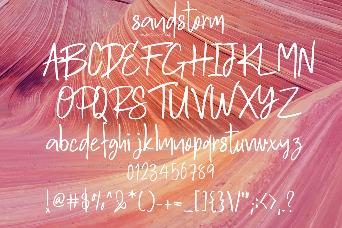 sandstrom | Handwritten script Font, a Script Font by Artstudio