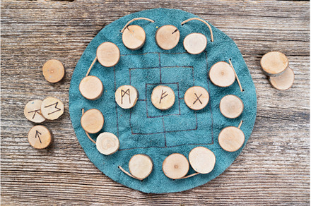 Handmade runes for fortunetelling, an Architecture Photo by Neirfy