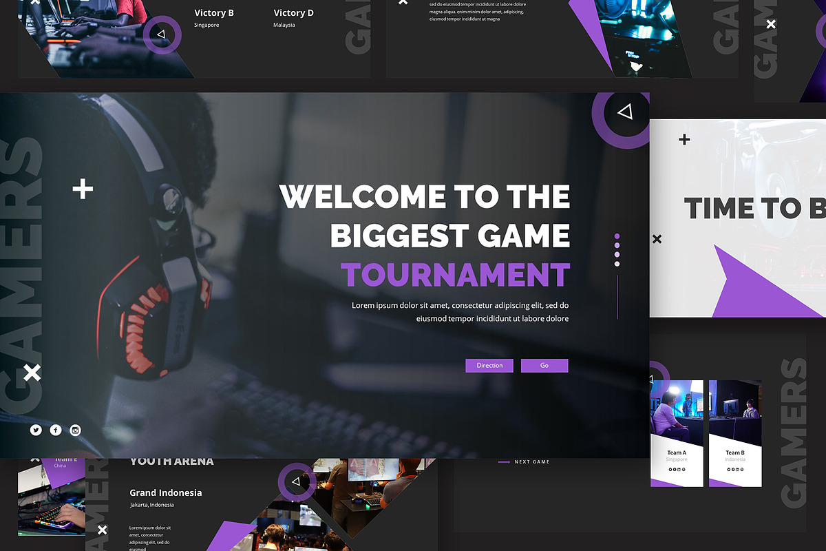Esport Gaming Google Slides Template, a Presentation Template by Giant ...