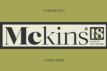 Mckins - Family Serif Font