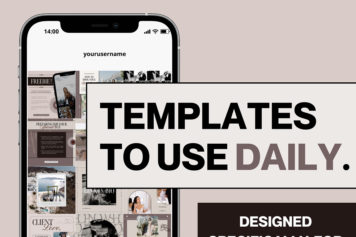 36 Instagram Posts for Photographers, a Social Media Template by The Lone Crowd (Photo 8 of 9)