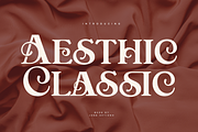 Aesthic Classic, a Serif Font by Joko Setiono (Thumbnail 1 of 10)