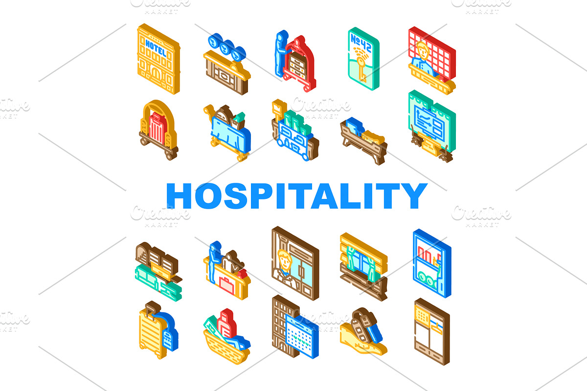hospitality service guest hotel, an Object Illustration by pikepicture