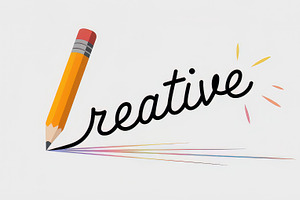 Pencil writing Creative, with colore, an Arts & Entertainment Photo by Perpis