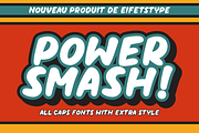 Power Smash - All Caps Layered Fonts, a Sans Serif Font by Crump Hand (Thumbnail 1 of 6)