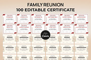 Family Reunion Certificate Bundle, a Print Template by Snapybiz (Thumbnail 1 of 9)