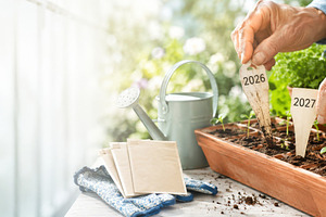 Gardening transition from 2026 to 20, a Photo by Dvoevnore photos