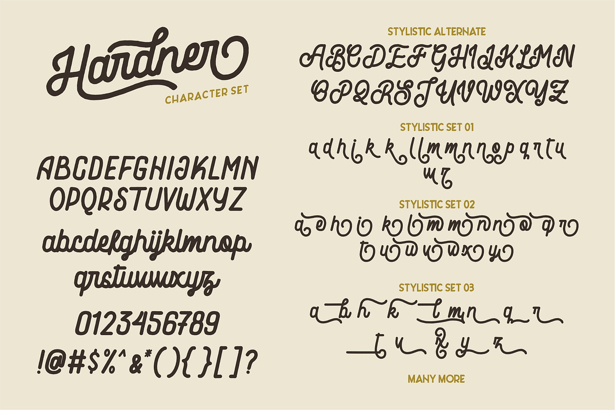 Hardner - Retro Fonts preview 4