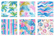 Tropical Beach House Digital Paper, a Texture Illustration by Dream Creation (Thumbnail 2 of 6)