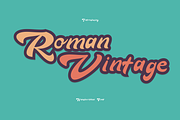 Roman Vintage, a Handwritten Font by albert_kalingga (Thumbnail 1 of 5)