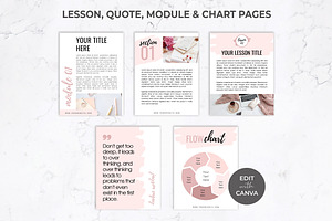 ECourse Workbook & Ebook For Canva