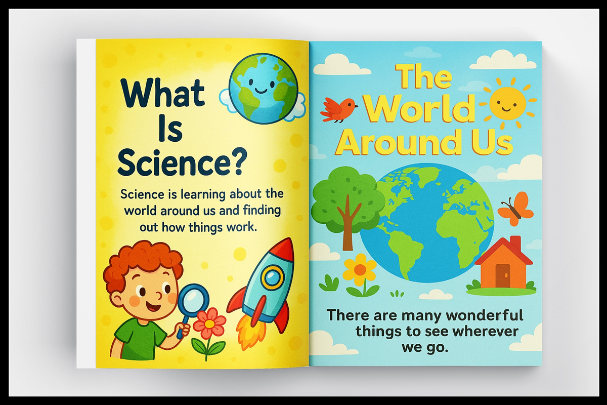 Amazing World of Science for Kids, a Stationery Template by Designmela01 (Photo 7 of 7)