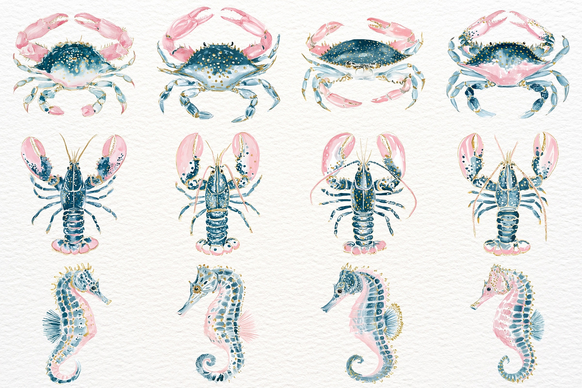 Undersea Ocean Animals PNG Clipart, an Animal Illustration by SugarCloudStudioArt (Photo 5 of 7)
