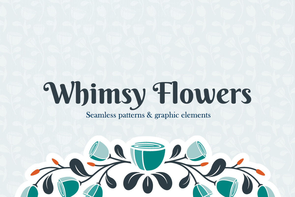 Whimsy Flowers, a Graphic by Patricia Zapata (Photo 1 of 4)