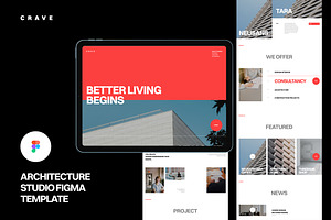 Figma Web Template for Architecture