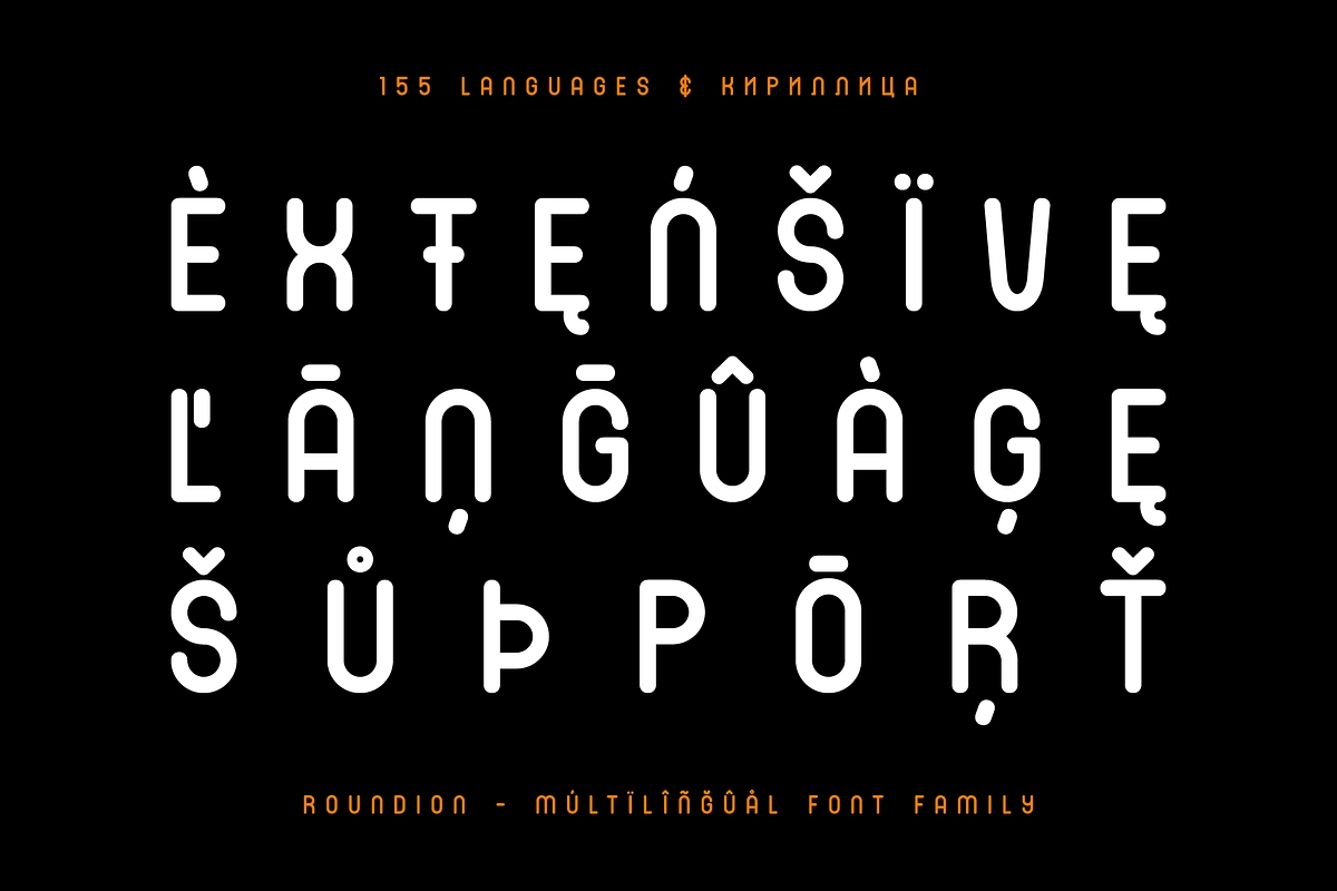 Roundion Cyrillic Font Family, a Sans Serif Font by alpercakici (Photo 2 of 16)