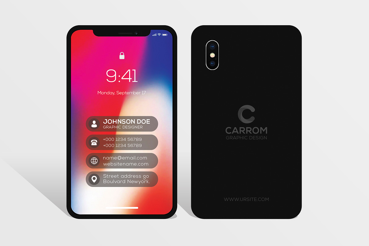 iPhone Business Card, a Business Card Template by Creative_Arts (Photo 1 of 3)