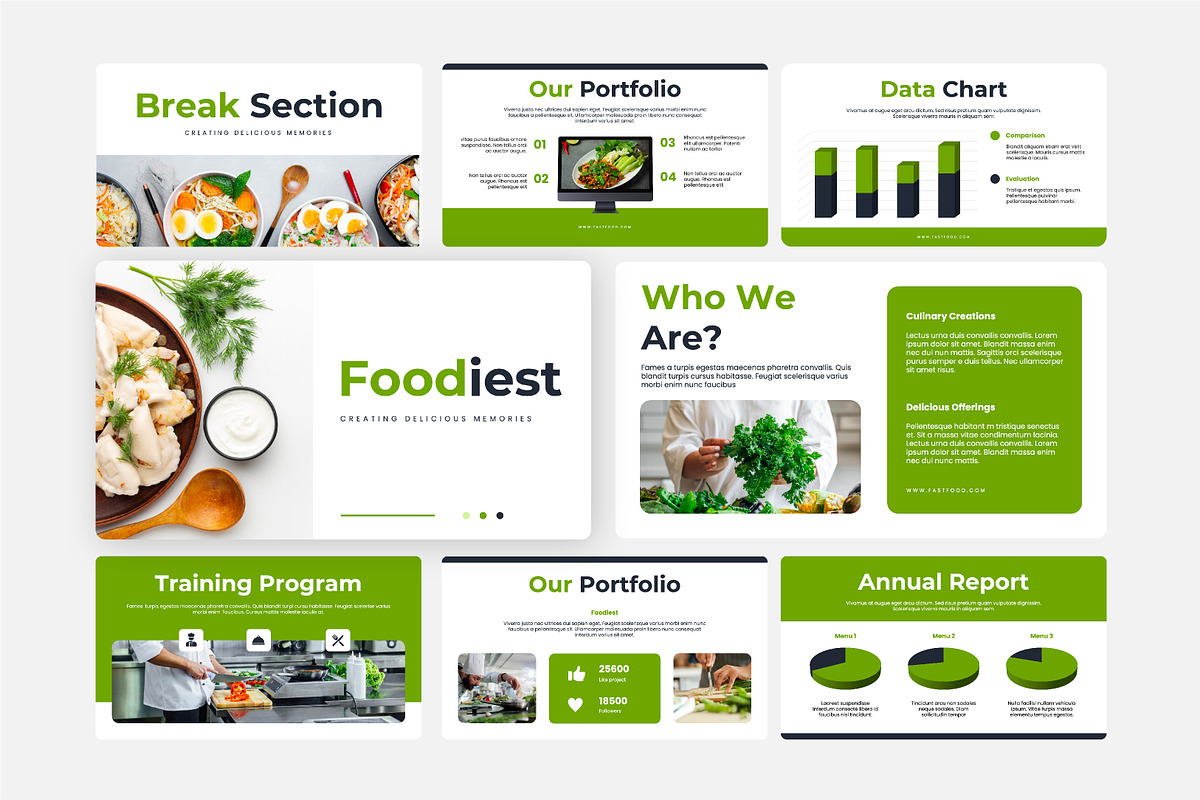 Foodiest Food Presentation Design, a Presentation Template by Kren Studio (Photo 6 of 9)