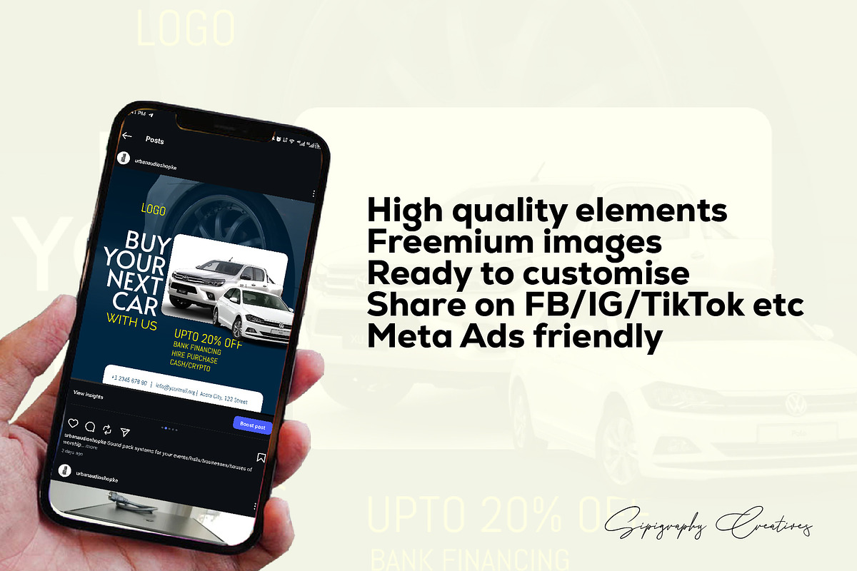 Car Dealership Social Media Template preview 2