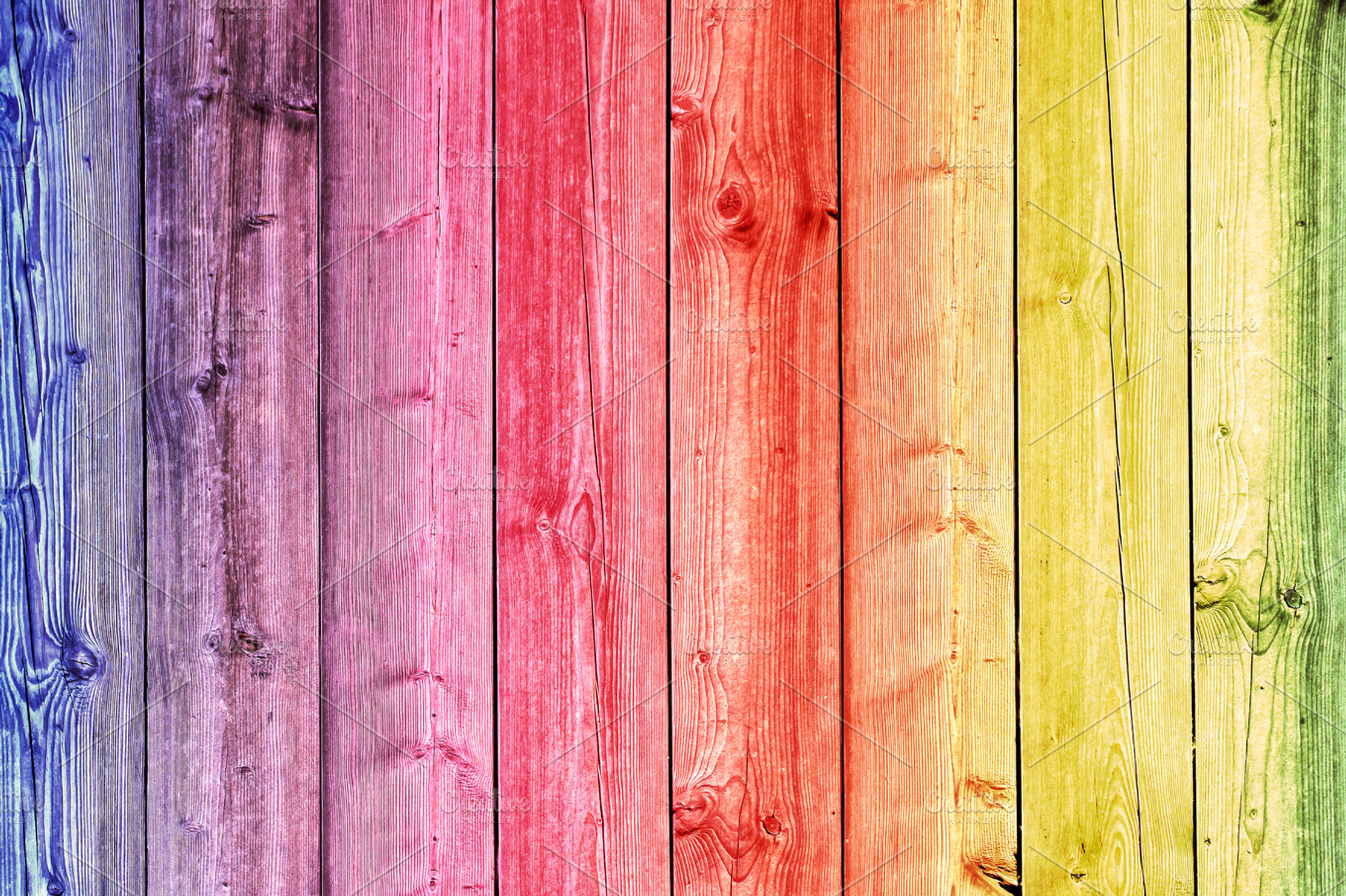 Rainbow Wood Background Color 2, an Abstract Photo by RSQB