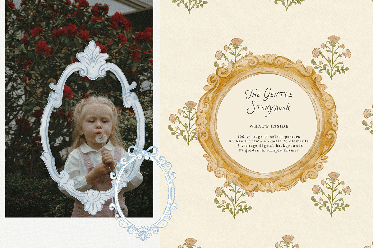 The Gentle Storybook Vintage Prints, a Background Graphic by Muse Artist (Photo 8 of 26)