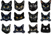 Black Cat Peeking PNG, an Illustration by SinaCreation (Thumbnail 2 of 5)