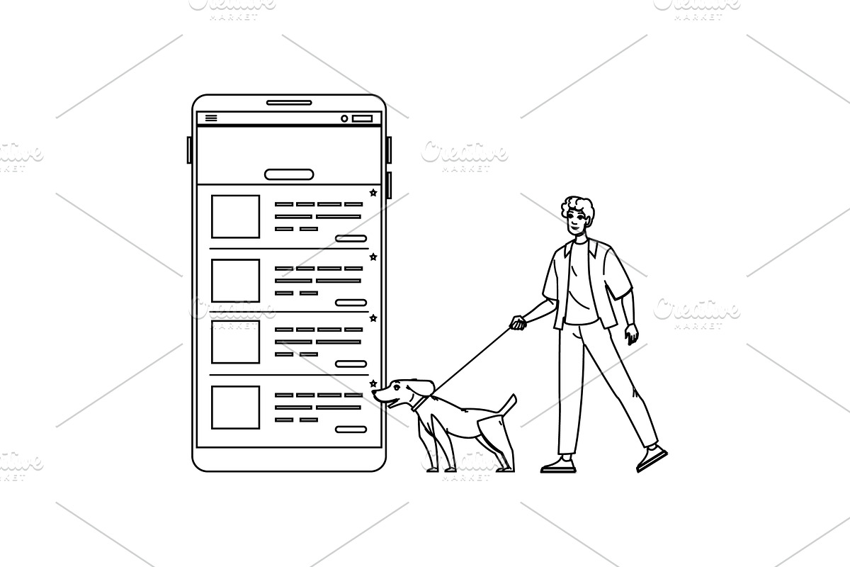 site information scent website, a Person Illustration by pikepicture