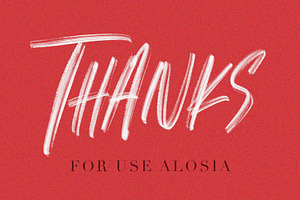 Alosia SVG Brush Font Free Sans