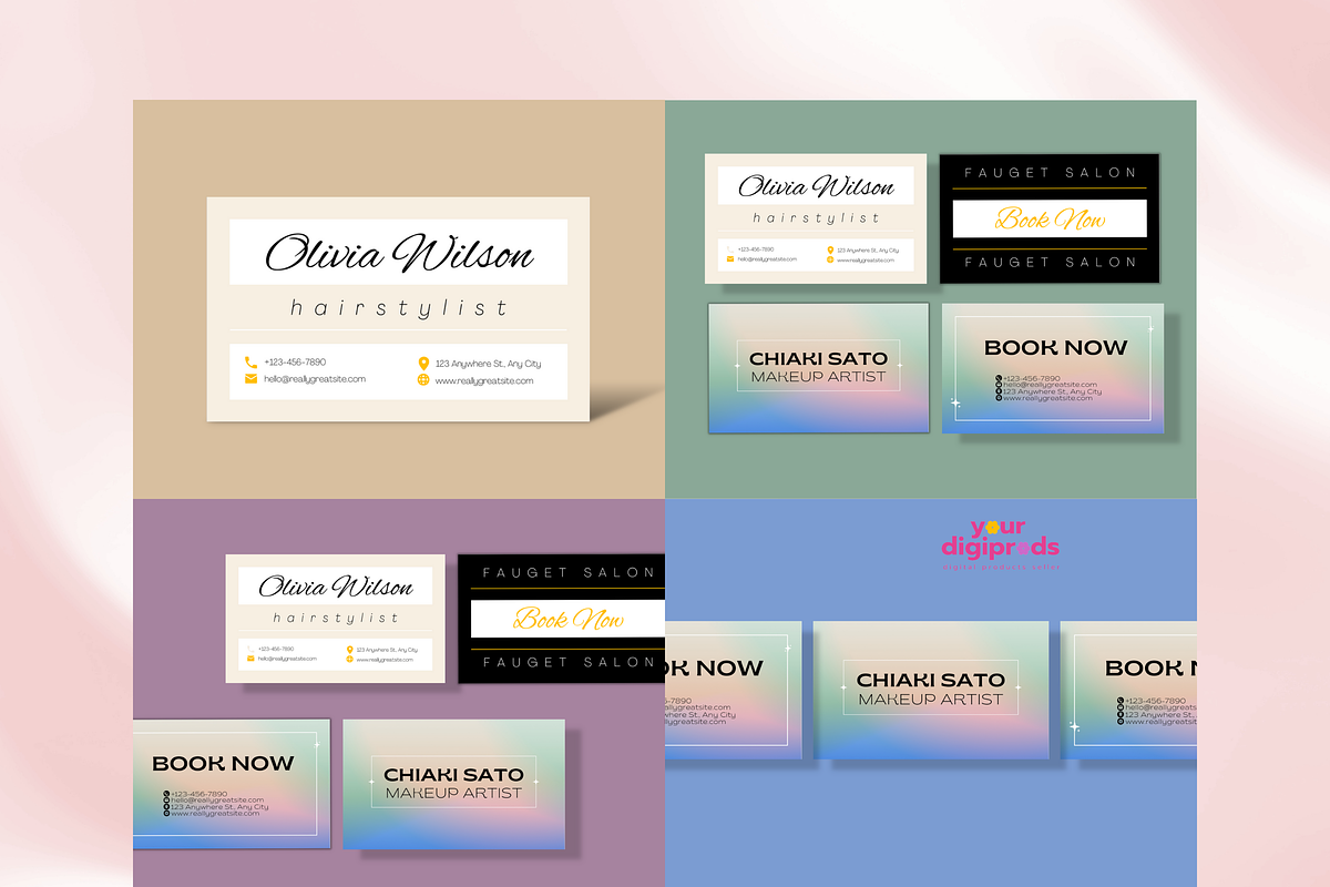 Business Card Mockup Templates, a Product Mockup by Your DigiProds (Photo 3 of 7)