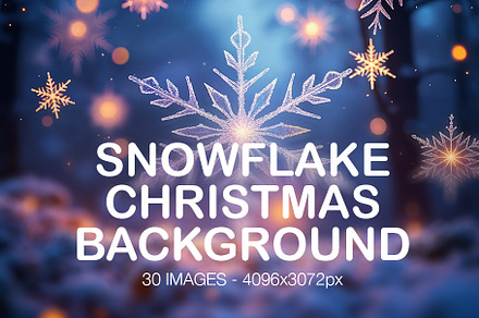 30 Snowflake Christmas Backgrounds, a Holiday Photo by h.utomo