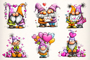 Quirky Valentines Gnome Clipart, an Illustration by Dream Creation (Thumbnail 2 of 6)