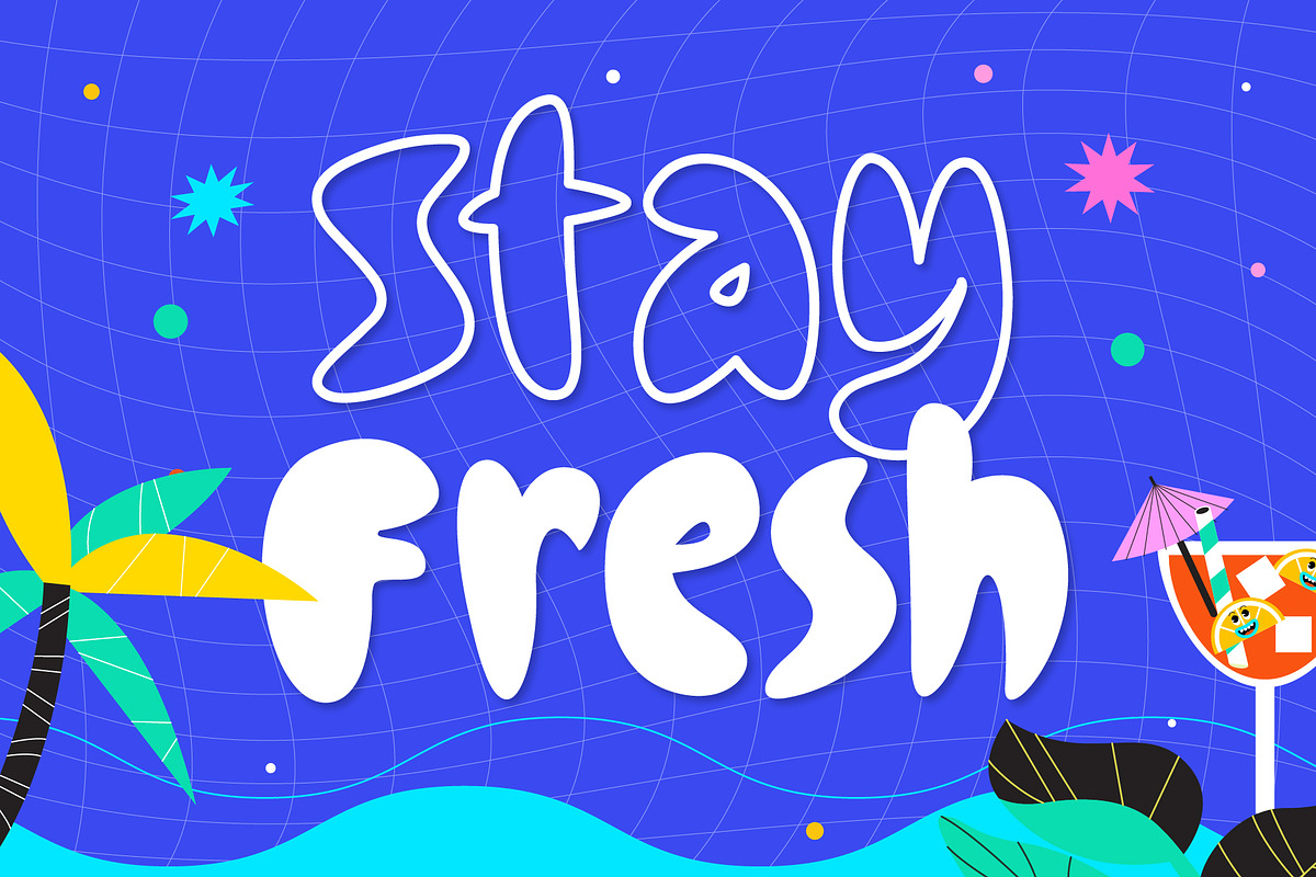 Soft Drink Font, a Handwritten Font by KengGraphic (Photo 4 of 10)