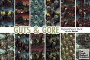 Zombie Apocalypse | Horror Comic, a Pattern Graphic by Fine Purple Elephant (Thumbnail 1 of 5)
