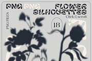 MONOCHROME Gradient & Floral Overlay, a Texture Graphic by Oksana Trygub (Thumbnail 7 of 15)